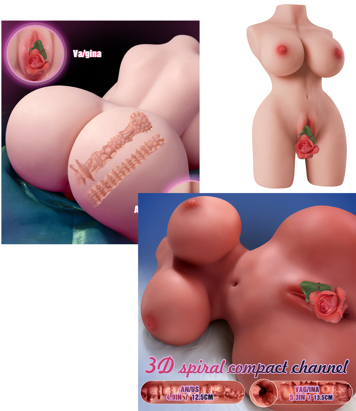 Set of 3 - All're Female Torsos
