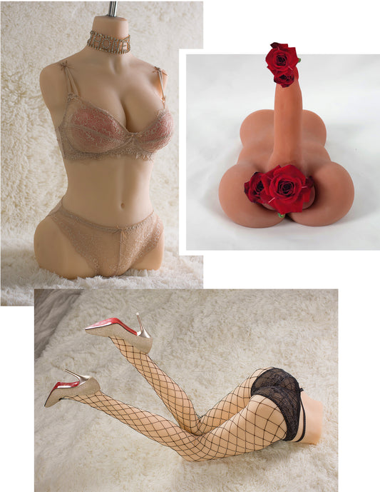Set of 3 - Female Torsos (w/ Legs) & a Male Torso W/ Penis