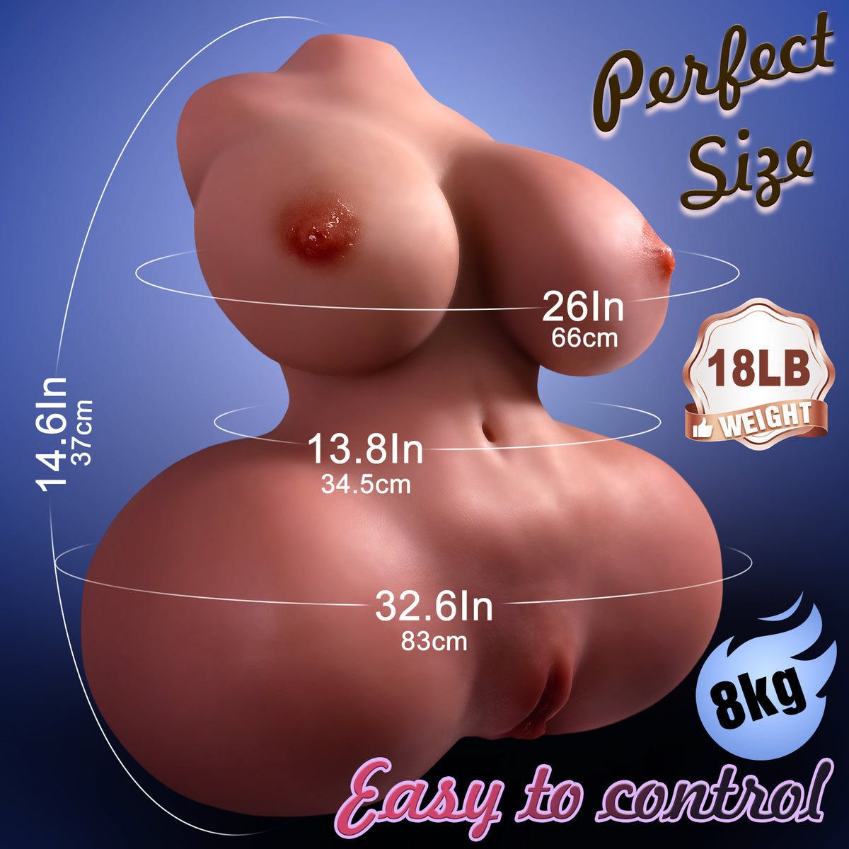 Set of 5 - Female Torsos, Male Torso w/ Penis and Male Masturbator