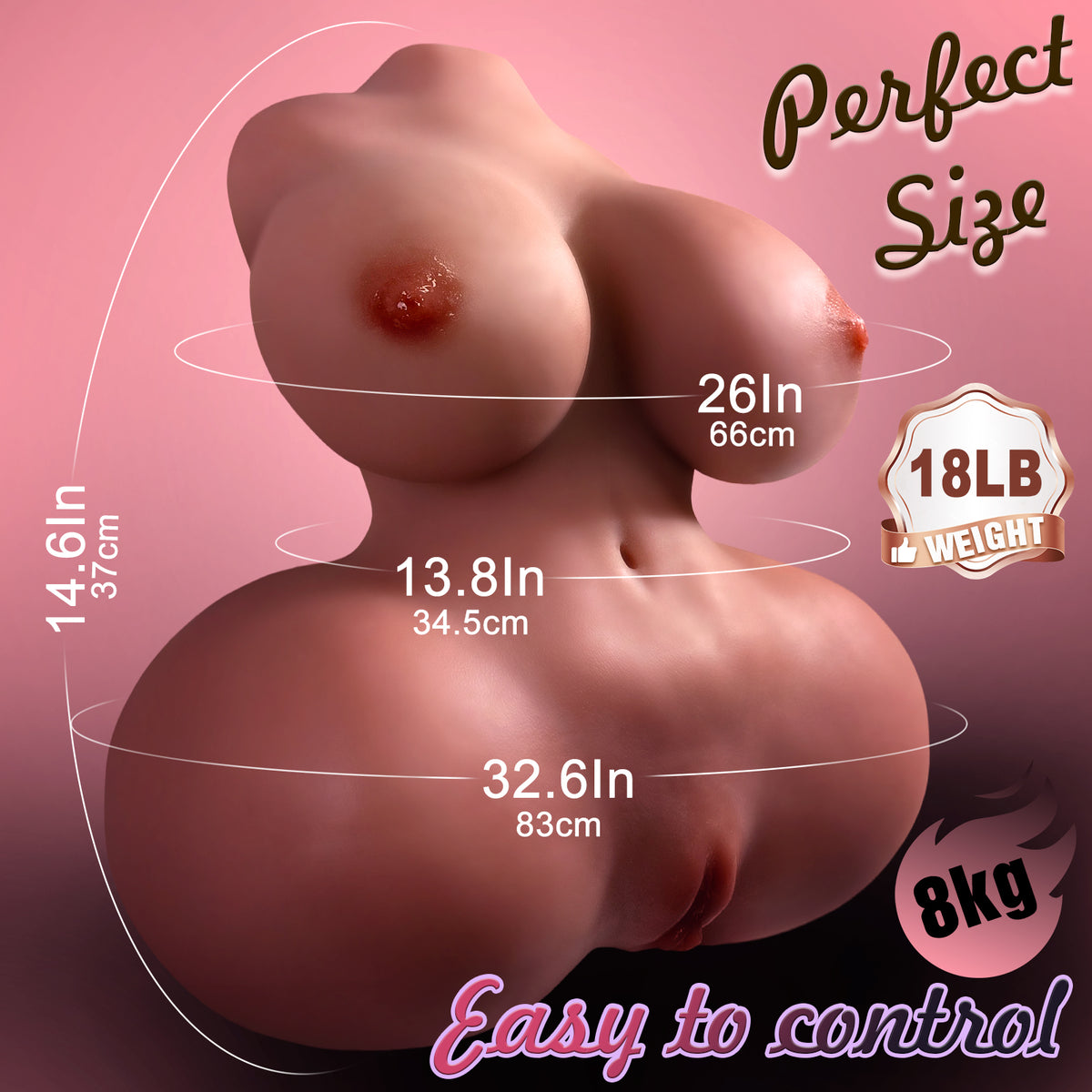 Set of 5 - Female Torsos, Male Torso w/ Penis and Male Masturbator